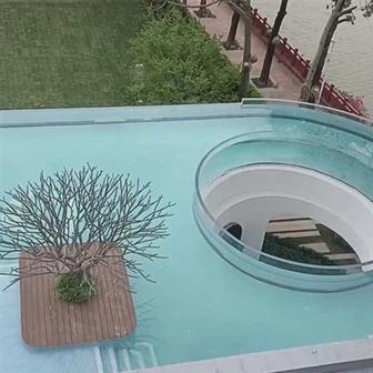 Rumah Kolam Renang Infinity Akrilik