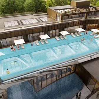 Kolam Renang Tanpa Batas Luar Ruangan